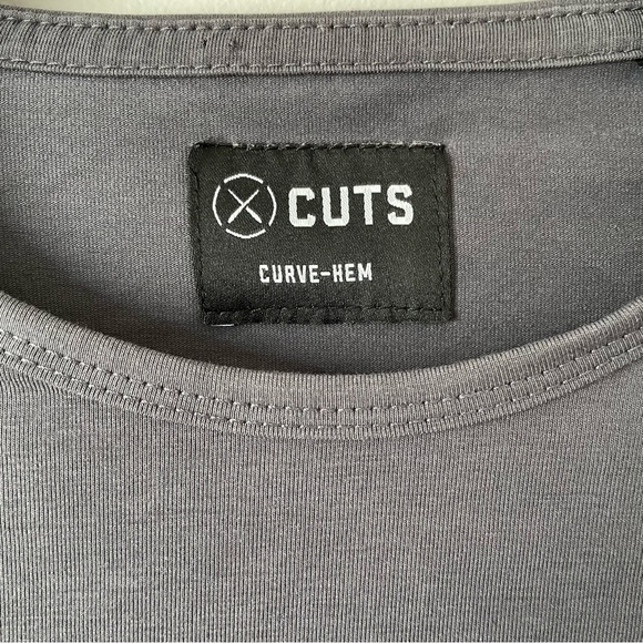 Cuts | AO Curve Hem Tee Pyca Pro Long-sleeve top Signature Fit Cast Iron Sz S - Picture 10 of 13